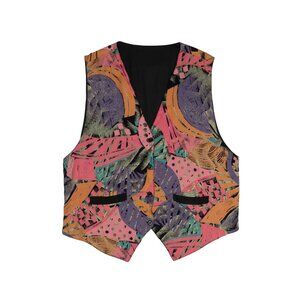 Sundazed (West Germany) 80s Vintage, Retro-Graphic Waistcoat